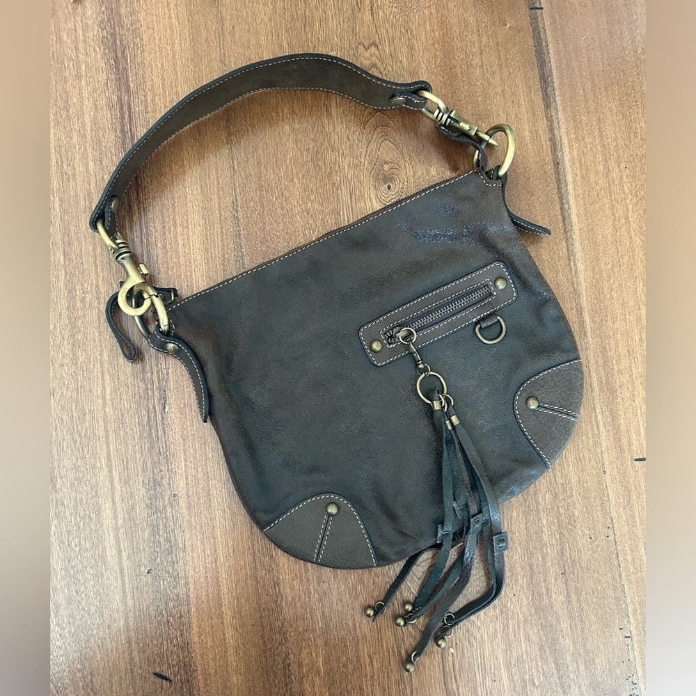 Gianni chiarini leather bag with tassels
